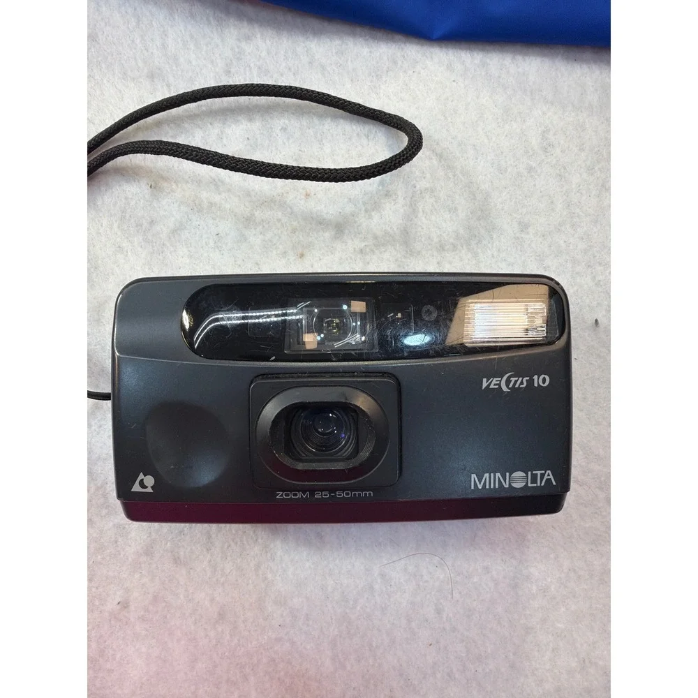 Minolta Vectis 10 Date Camera Vintage 90's APS Point and Shoot.‎ Not Film Tested